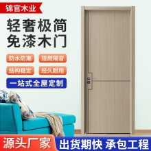 現(xiàn)代化簡(jiǎn)約平開(kāi)臥室 室內(nèi)免漆實(shí)木門 成都廠家隔音烤漆實(shí)木浴室門
